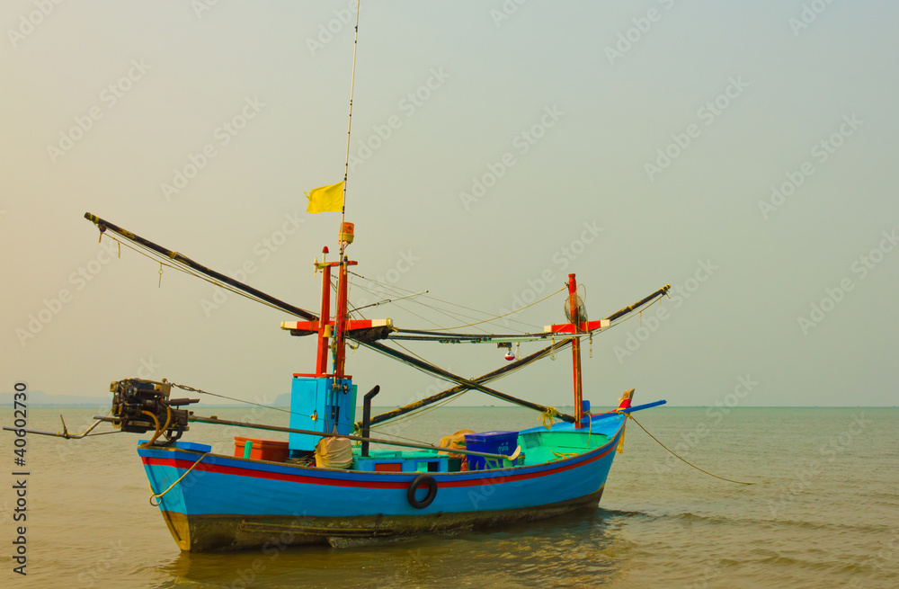 fishing boat at the sea
