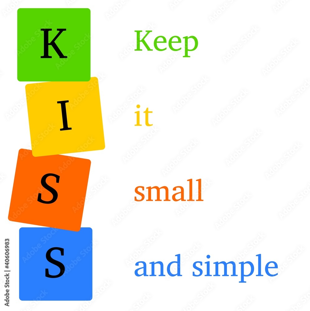 KISS-Prinzip – Stock-Illustration | Adobe Stock