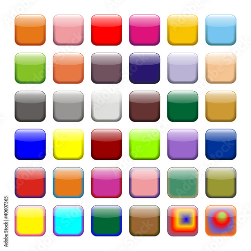 Colored App Buttons, Icons