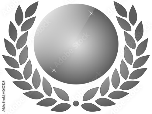 Silver laurel wreath