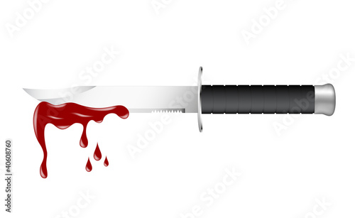 Knife with blood