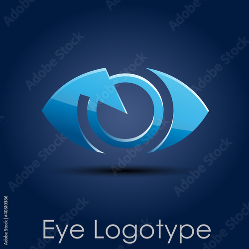 Logo blue eye, photographer # Vector photo