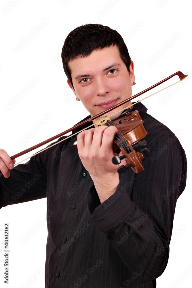 young man play violin young man play violin