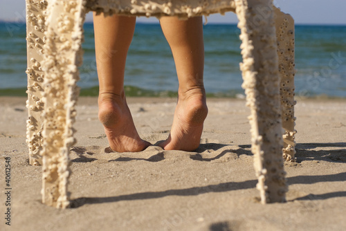 Feet on the sand