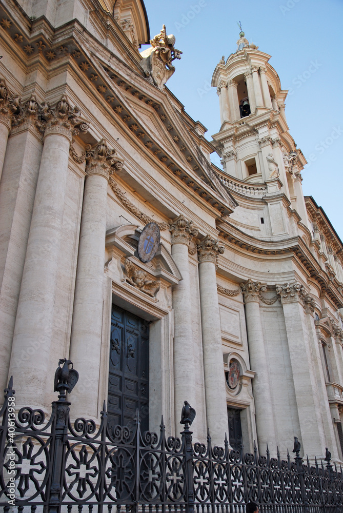 Saint Agnese in Agone church at Navona square