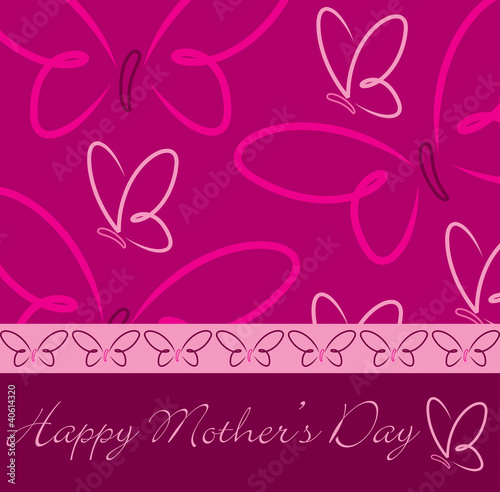 Happy Mother's Day butterfly card