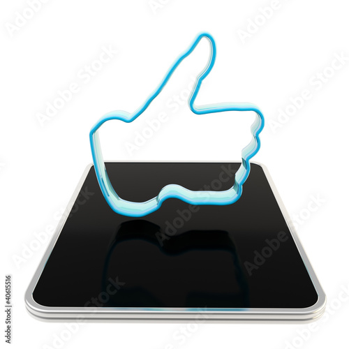 Mobile pad computer with li...