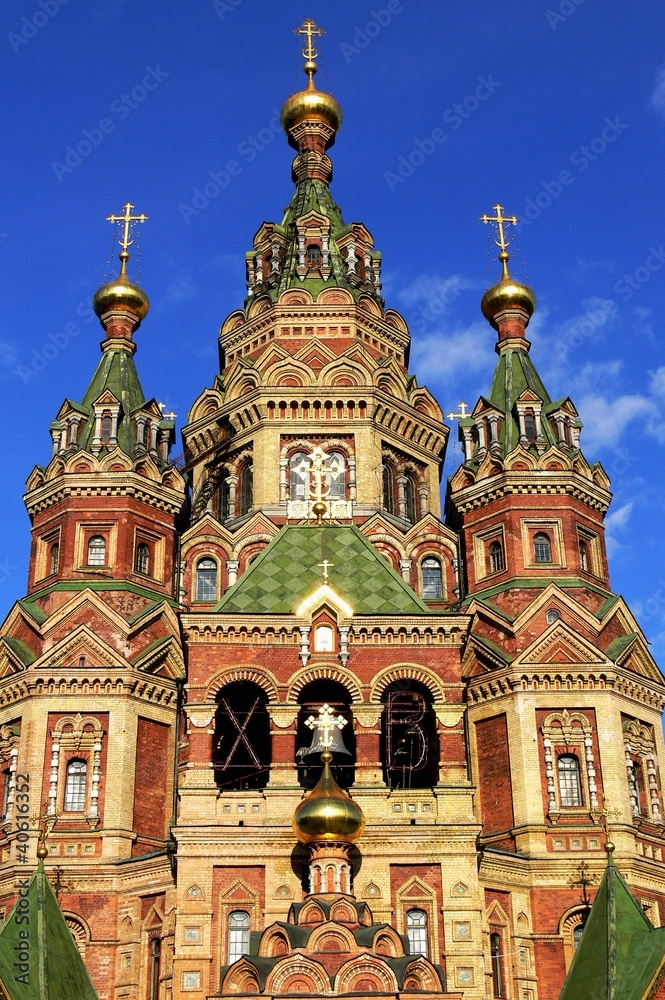 Front view of cathedral Saints Peter and Paul, Saint Petersburg