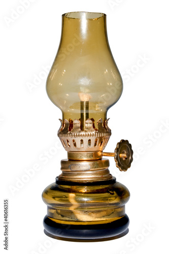 Old oil lamp.