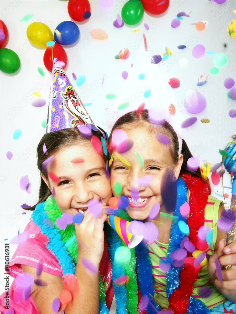 Niñas de carnaval y fiesta. Stock Photo | Adobe Stock