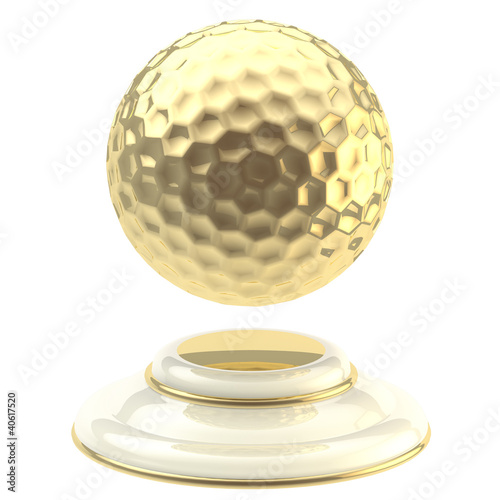 Golden golf ball champion g...