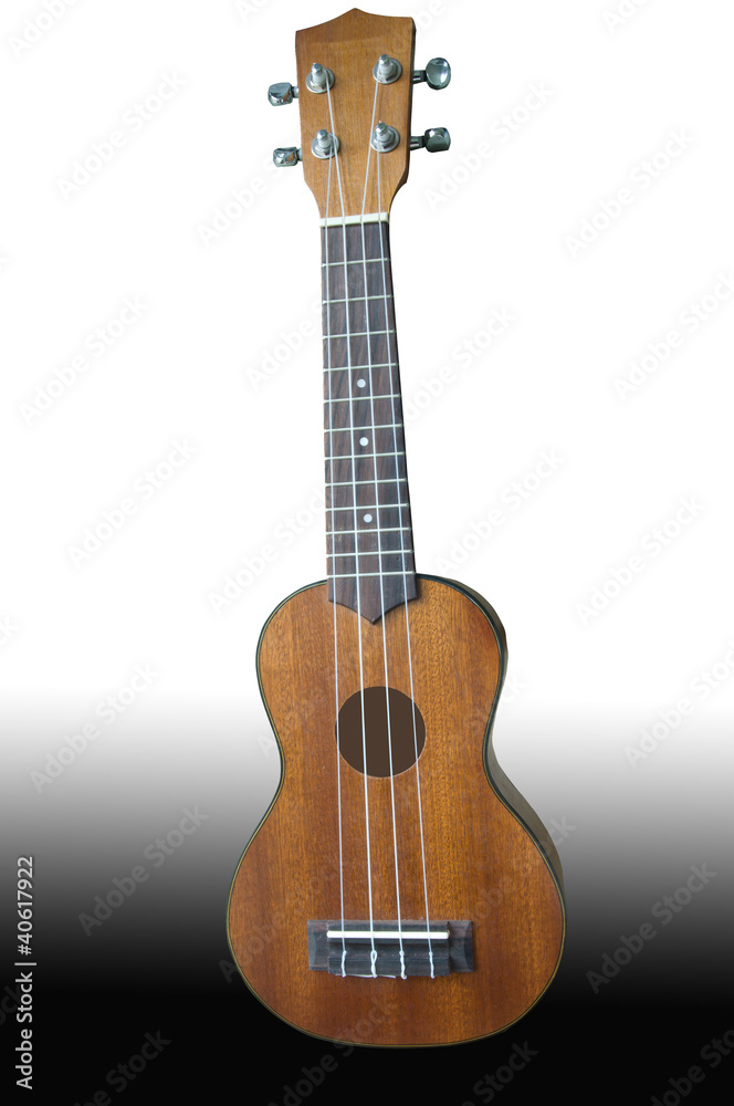 Ukulele guitar isolated on background