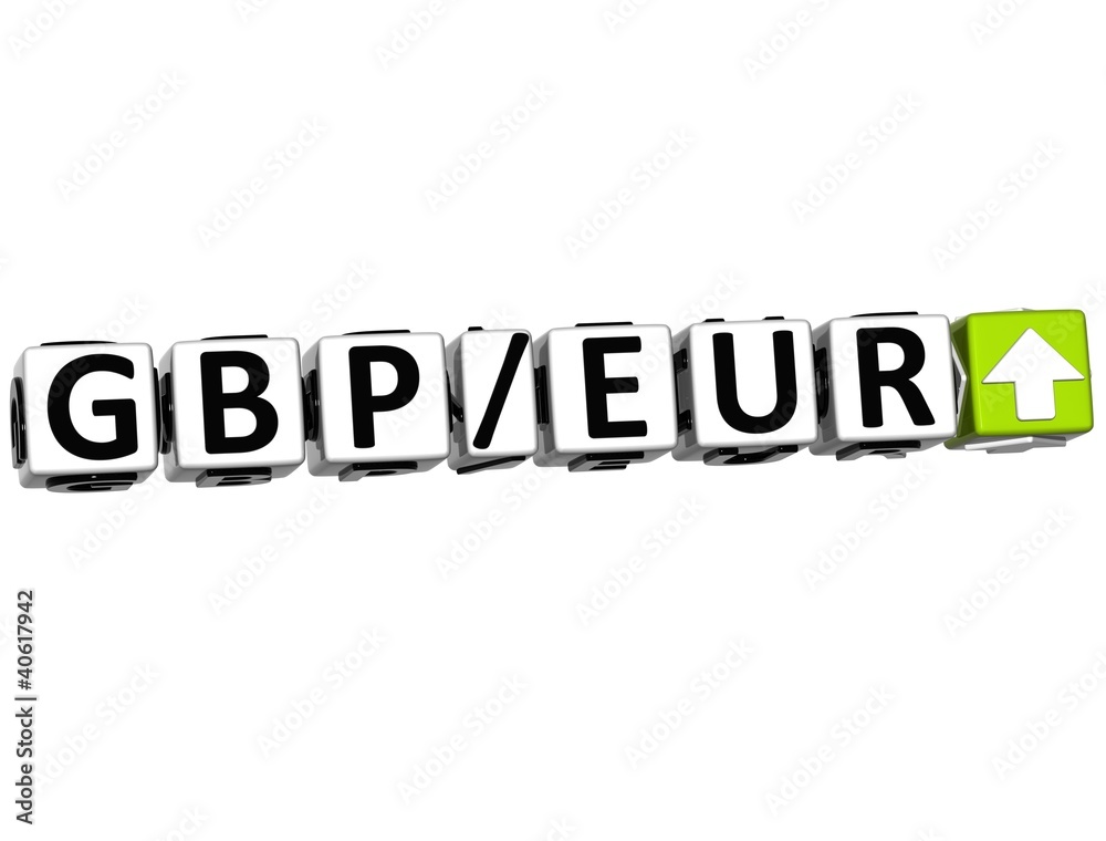 3D Currency GBP EUR rate concept symbol button 3D Currency GBP EUR rate concept symbol button