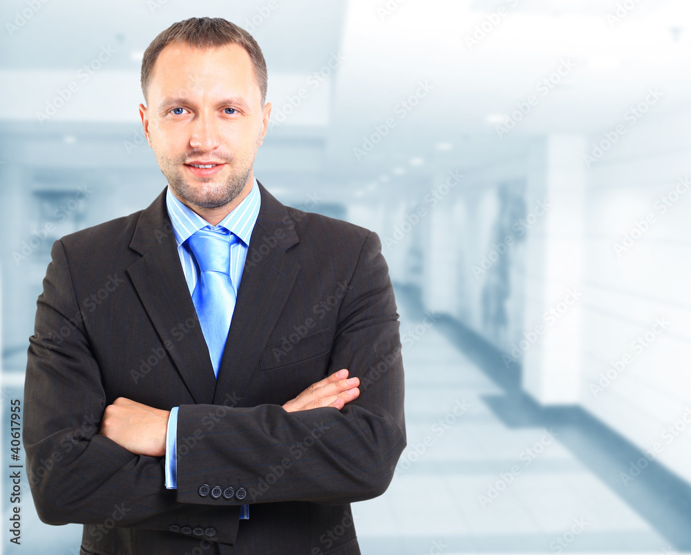 Smiling middle aged businessman Smiling middle aged businessman