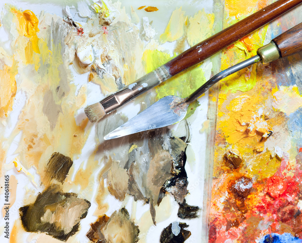 Obraz premium Artistic equipment