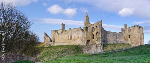 Warkworth Castle panorama photo