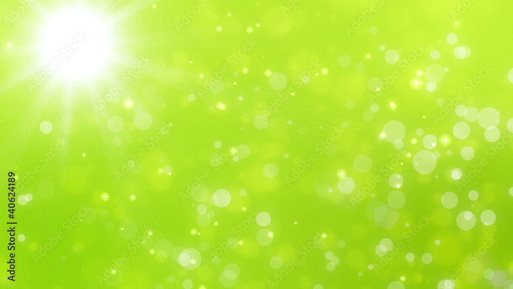 Soft green bokeh with strong light in the upper left corner Soft green bokeh with strong light in the upper left corner