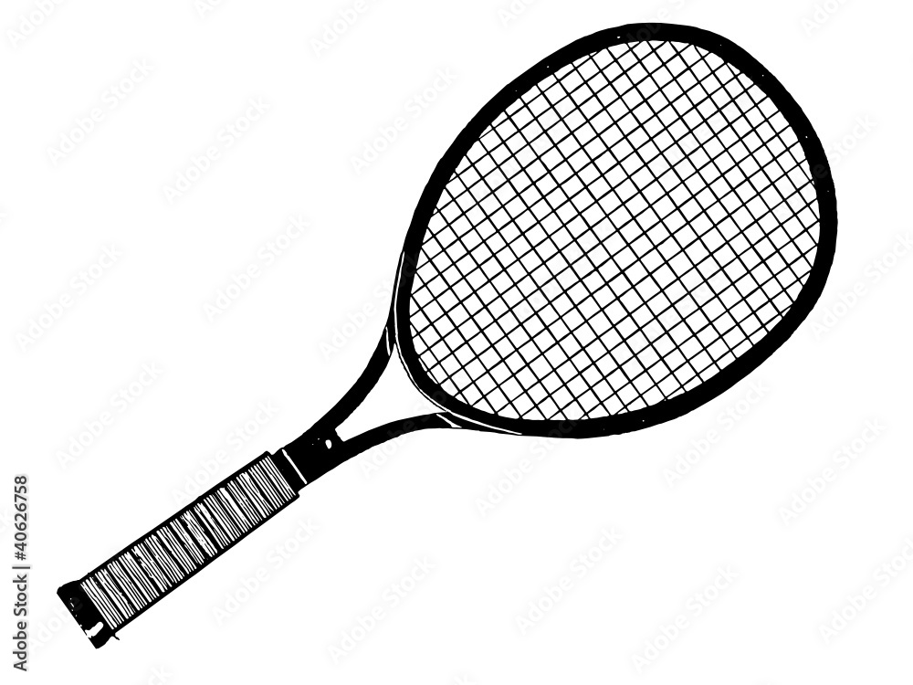 raquette de tennis Stock Vector | Adobe Stock