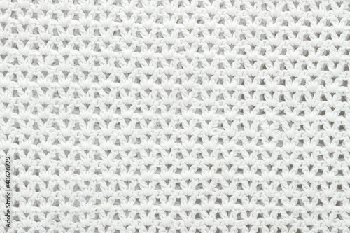 Foto knit white texture, crochet background