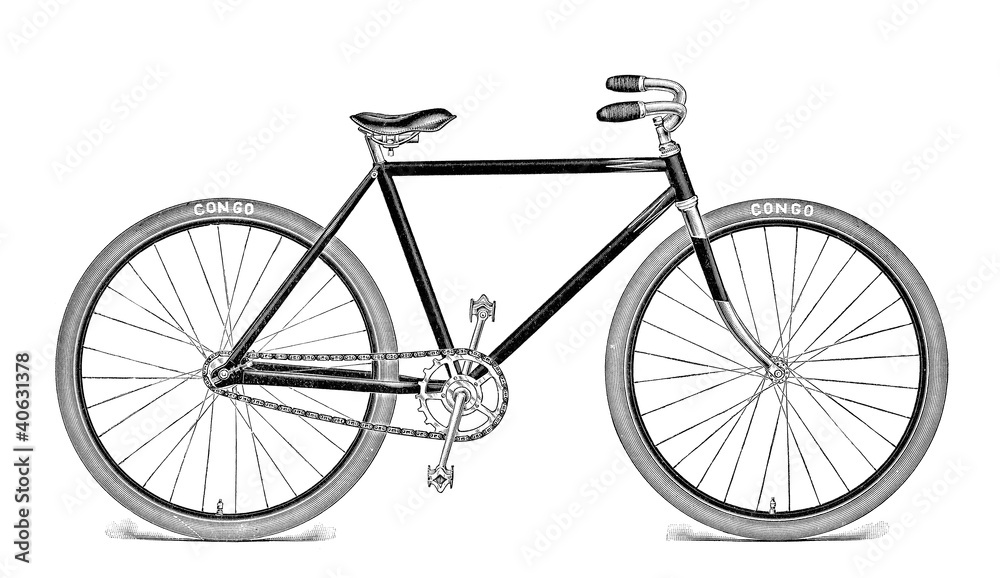 Antique Bicycle Illustration Antique Bicycle Illustration