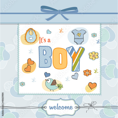 baby boy shower card