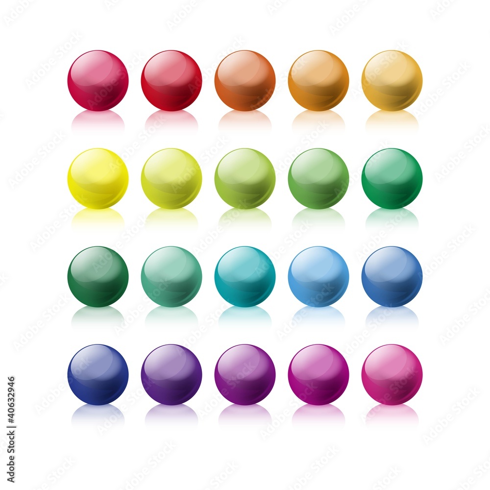 glossy buttons