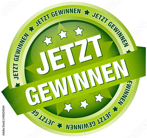 Button Banner "Jetzt gewinnen" grün