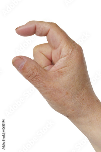hand holding something