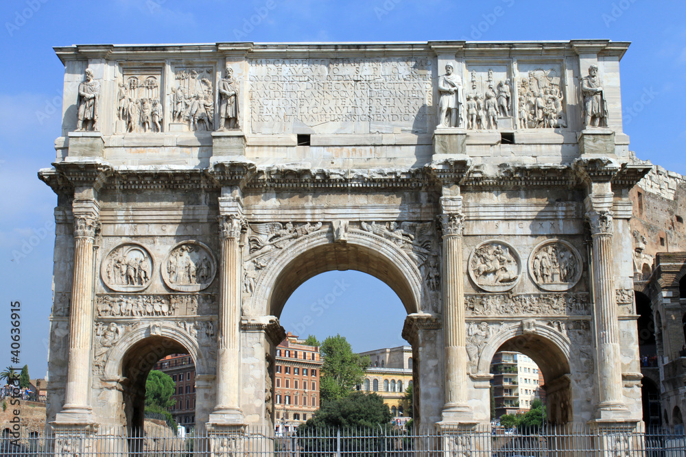 Arch of Constantine and Colosseum