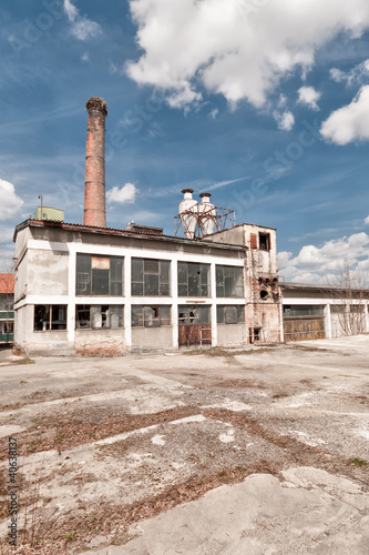 Bild auf Leinwand Industrieruine