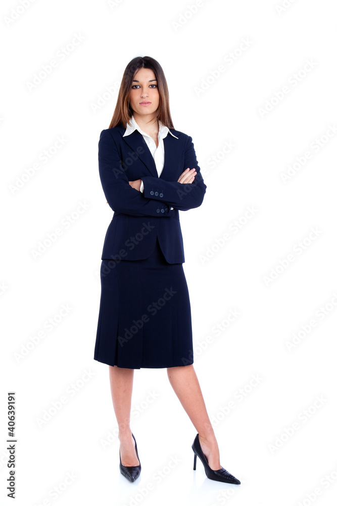 asian indian business woman full length with blue suit asian indian business woman full length with blue suit