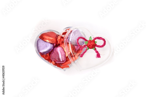 Heart chocolate candy