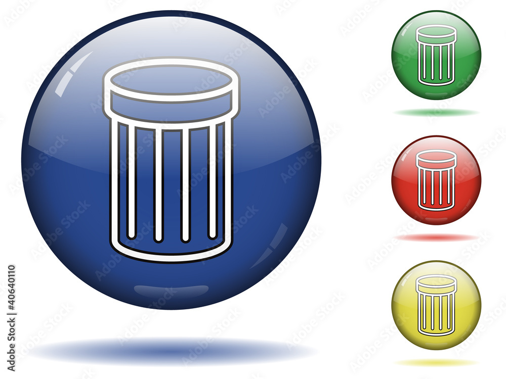 Trash icon set Trash icon set