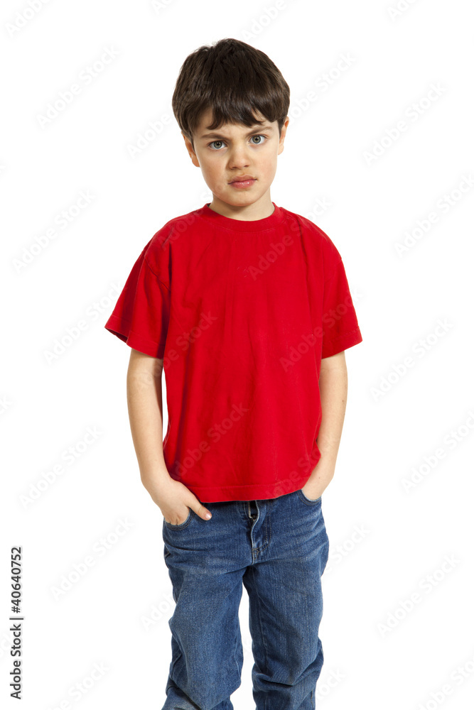 Portrait of little boy, isolated on white background Portrait of little boy, isolated on white background