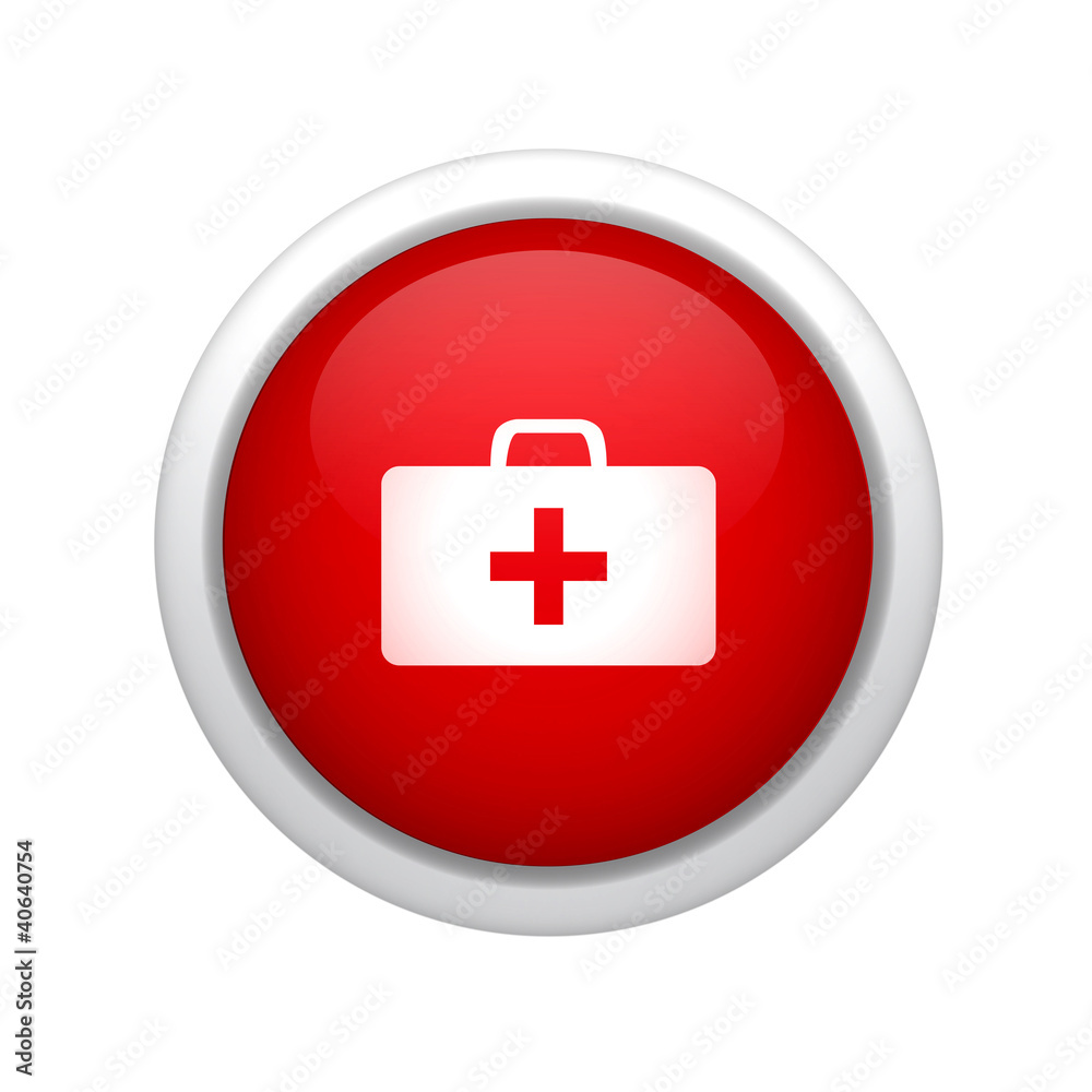 Fototapeta premium first help medic bag icon
