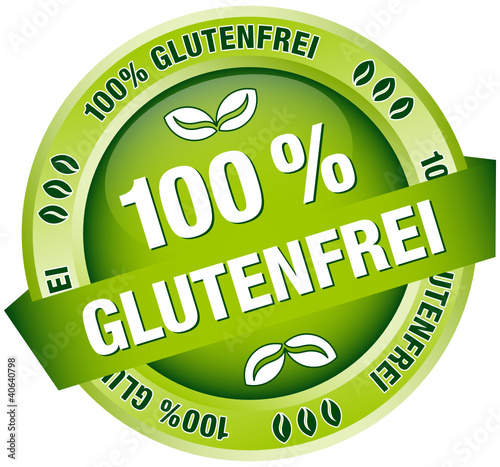 Button Banner "100 % Glutenfrei" grün