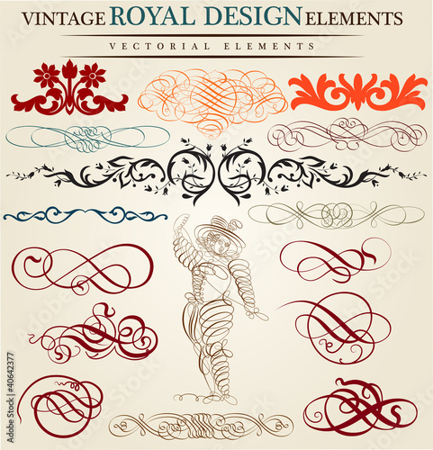 calligraphic elements