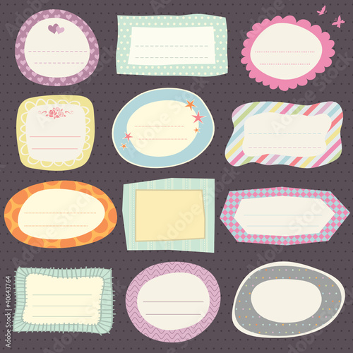 set of cute frames