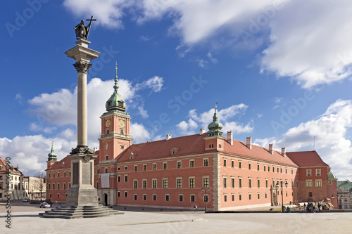Sights of Poland. Warsaw Castle Square. King Sigismund monument
