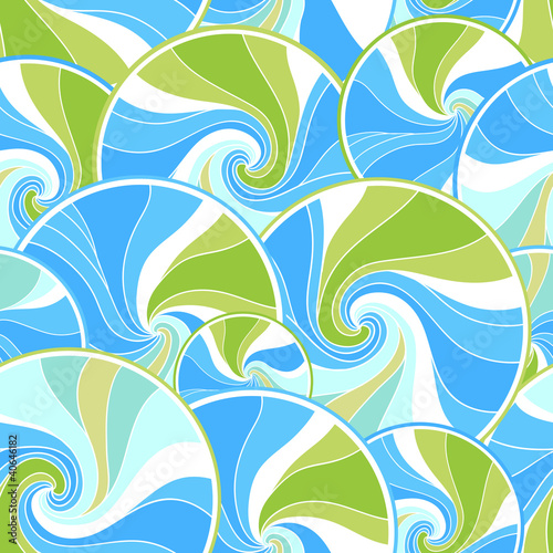 Seamless texture of abstract flowers. Vector background.