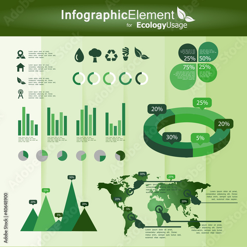infographic elements for ecology usage