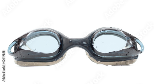 Black goggles for swim with drops