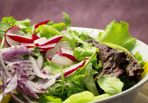 healthy salad close up