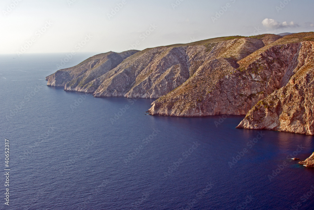 Fototapeta premium Skalisty klif na greckiej wyspie Zakynthos