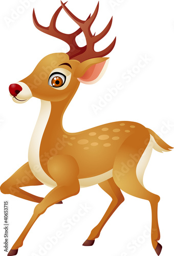 Deer cartoon isolated