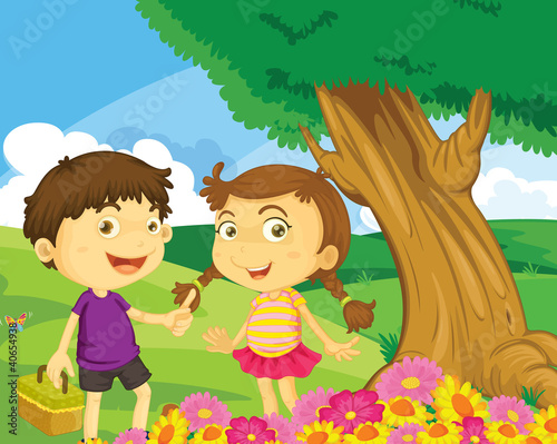 In the park