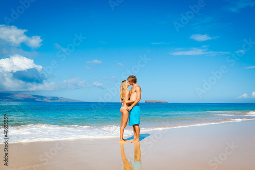 Young Couple on Tropical Beach