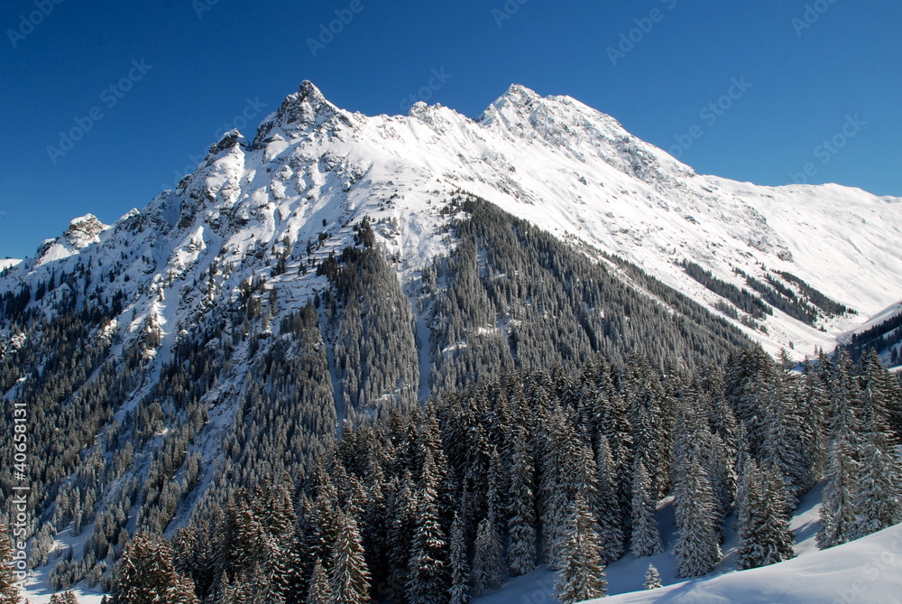 Paesaggio alpino, Vorarlberg, Austria