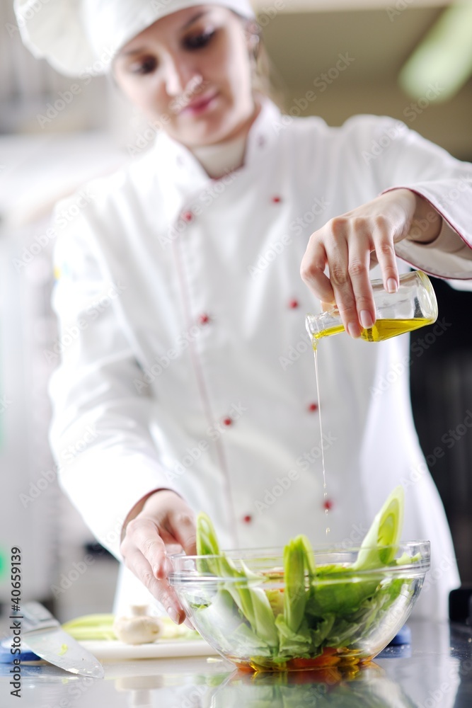 chef preparing meal