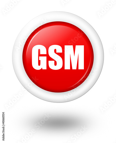 GSM vector icon with shadow
